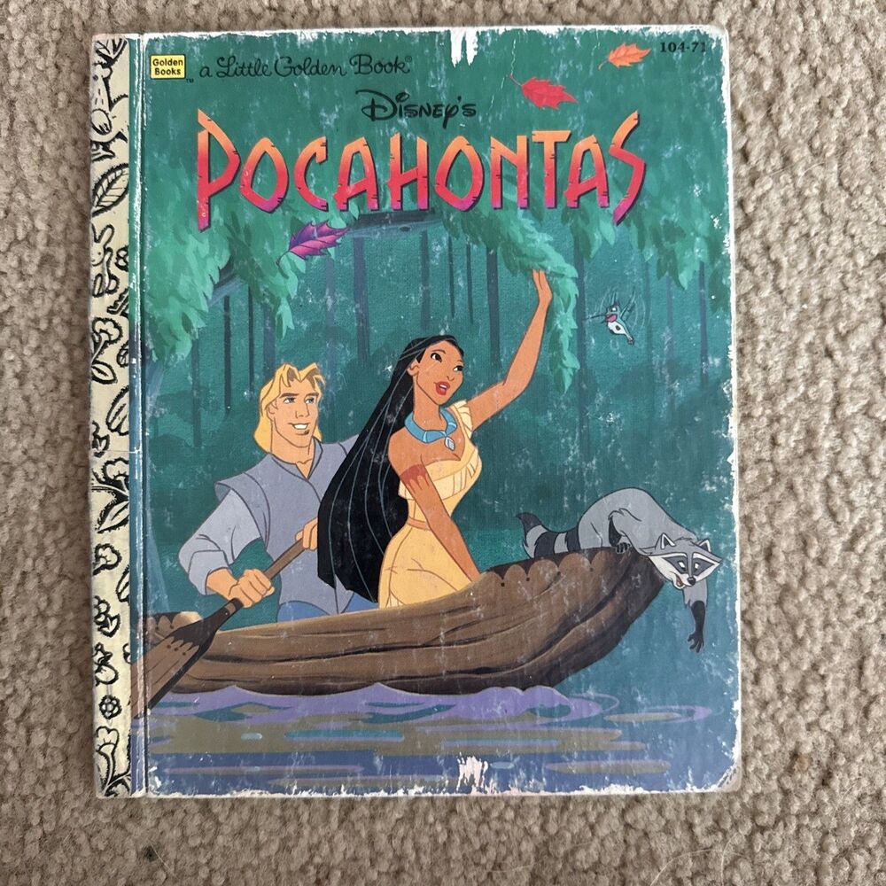 Disney’s Pocahontas a Little Golden Book Vintage 1995